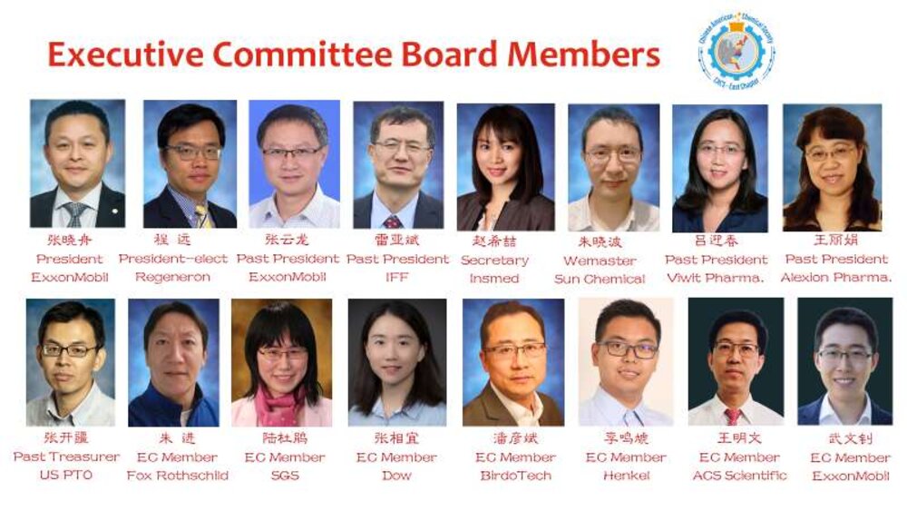 2023 E-CACS Executive Committee Board Members — headshots and roles for the new chapter leadership