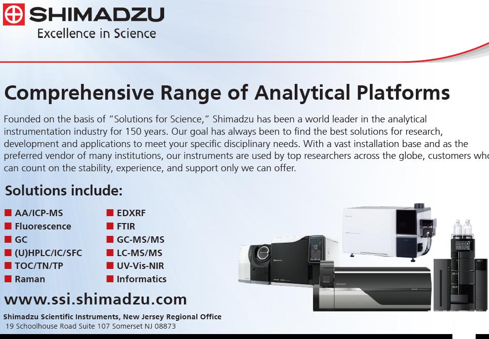 Shimadzu — Comprehensive Range of Analytical Platforms